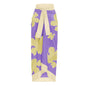 Split Bikini Lotus Sleeve High Waisted Trousers Sexy Slimming Swimsuit Women Floral