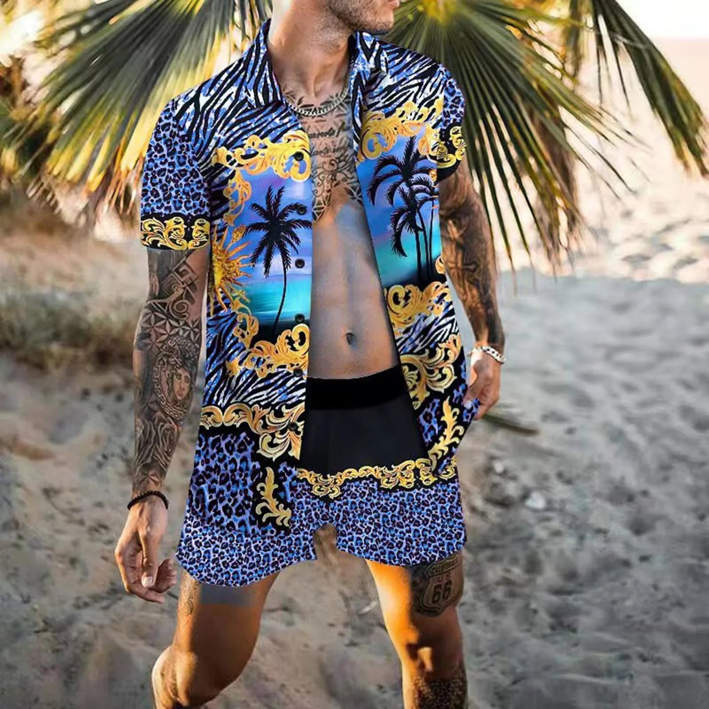 Designer style men two piece Beach set